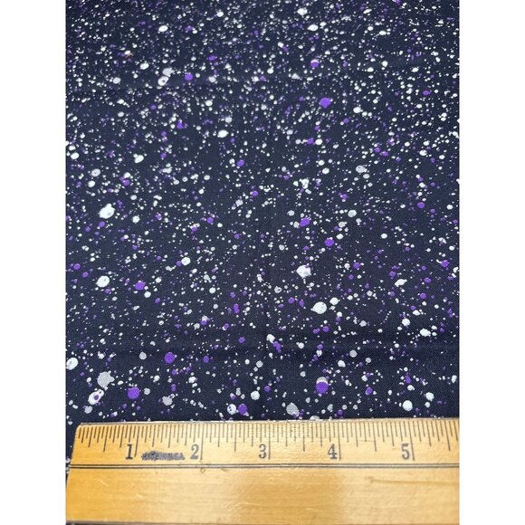 Joann Purple White Splatter Cotton Fabric 24"x44" Crafts Sewing Projects - Picture 6 of 12